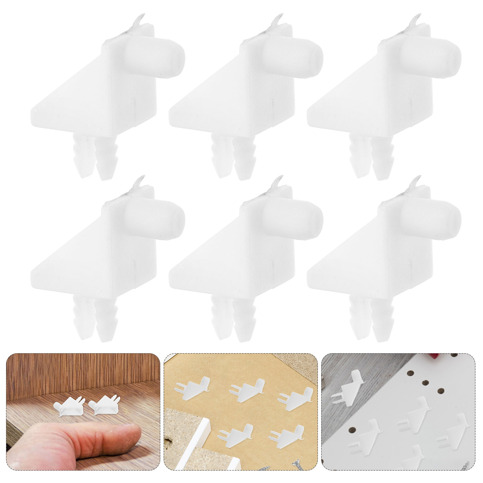 Shelf Peg Support - 30 Buah Braket Sudut 90 Derajat