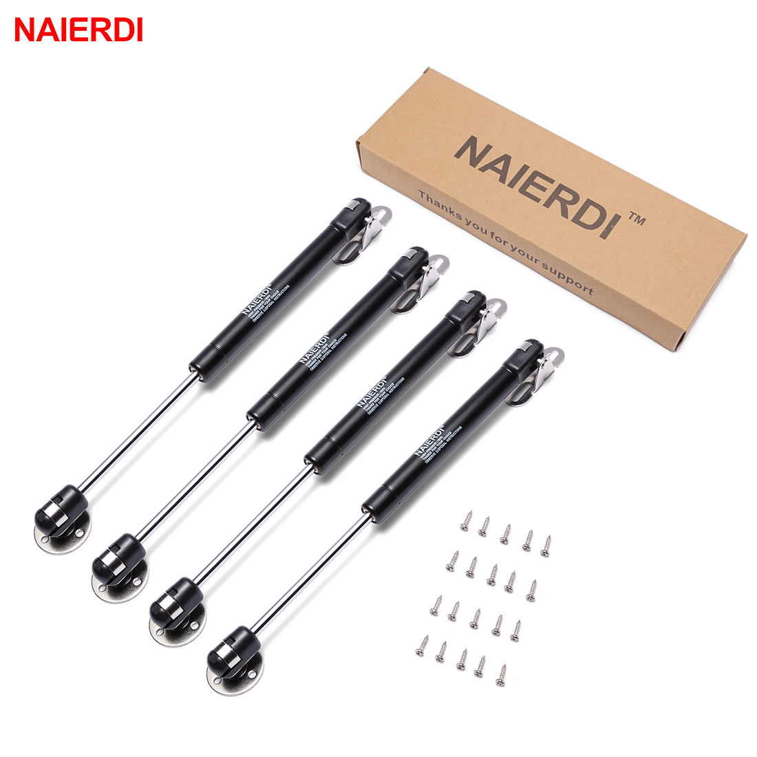 Furniture Hardware Brass - 4PCS NAIERDI 10-15KG Engsel Gas Spring