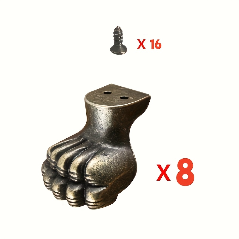 Furniture Hardware Brass - 8pcs Kaki Antik Kuningan untuk Perlengkapan
