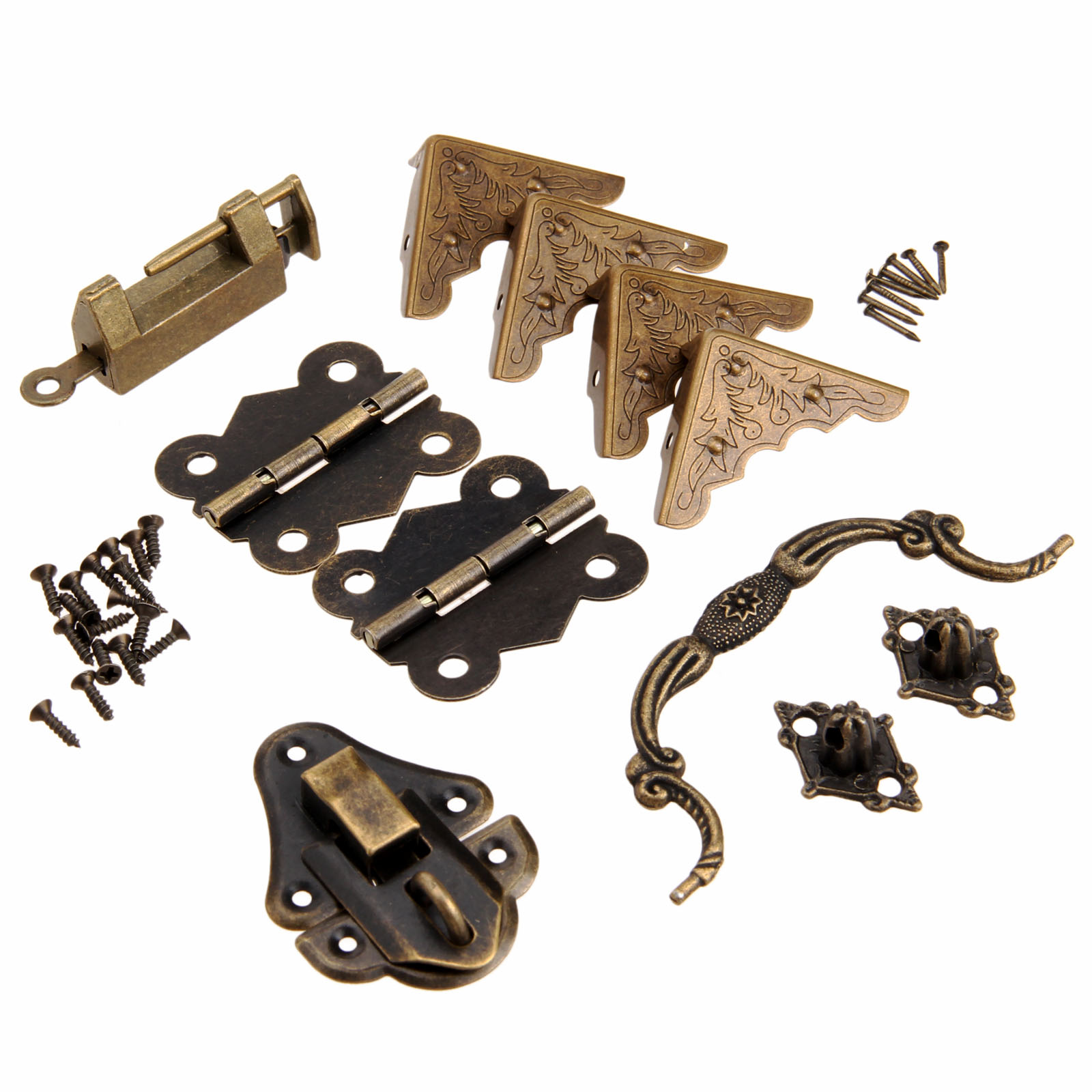 Furniture Hardware Brass - 9 Buah/Set Perlengkapan Mebel Kuningan Cina