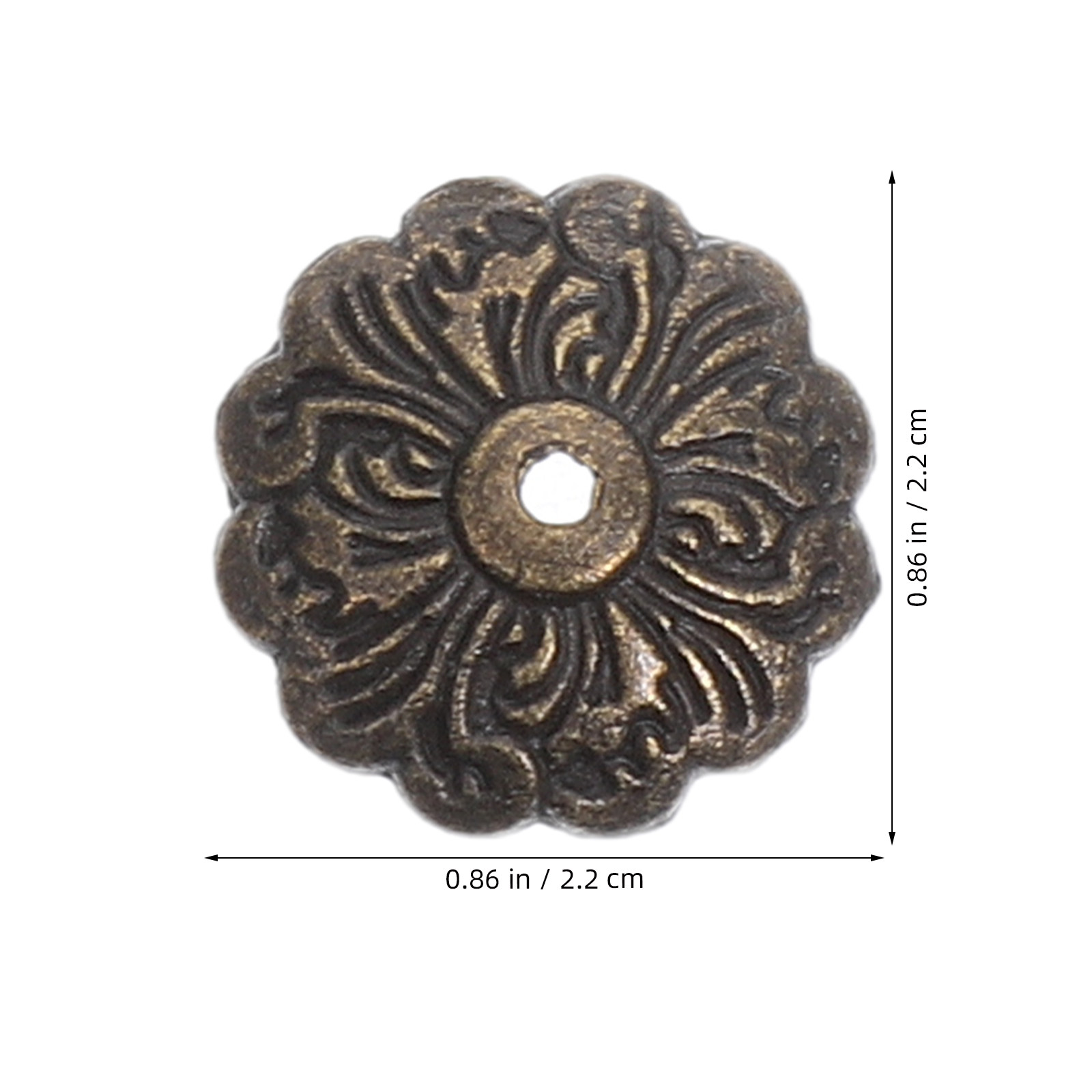 50Pcs Pelat Bunga Logam Tebal  - Furniture Hardware Brass ulasan dan harga