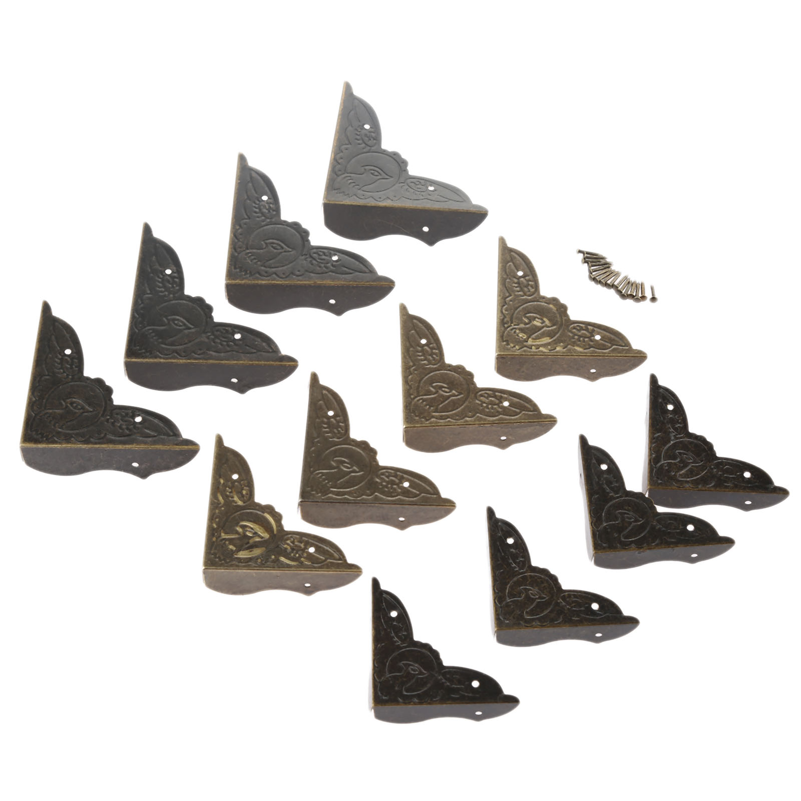 4 Buah Antik Kuningan Sudut Br - Furniture Hardware Brass ulasan dan harga
