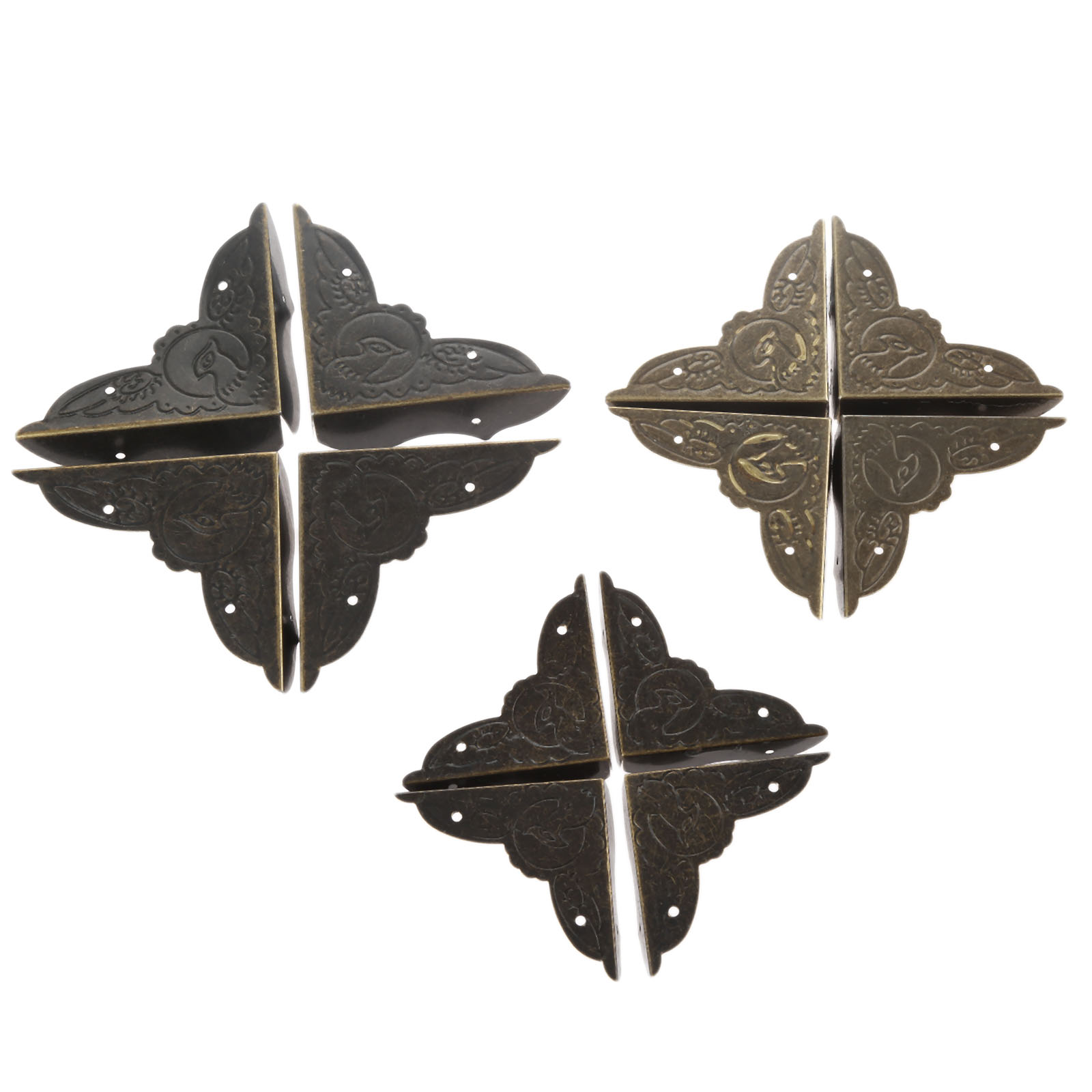4 Buah Antik Kuningan Sudut Br - Furniture Hardware Brass ulasan dan harga